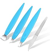 BEZOX Pedicure Knife Set - Callus Shavers, Corn and Hard Thick Skin Remover Knives for Foot, Meta...