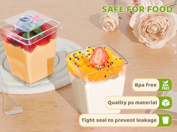 Plastic Dessert Cups