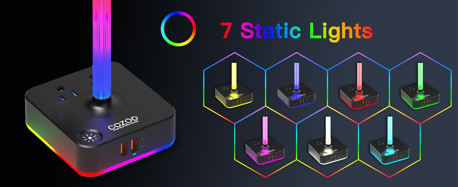 rgb headphone stand