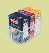 Perfect Pantry Handy Basket – Kitchen Discovery – Plastic Kitchen Bin for Organized Cabinet and P...