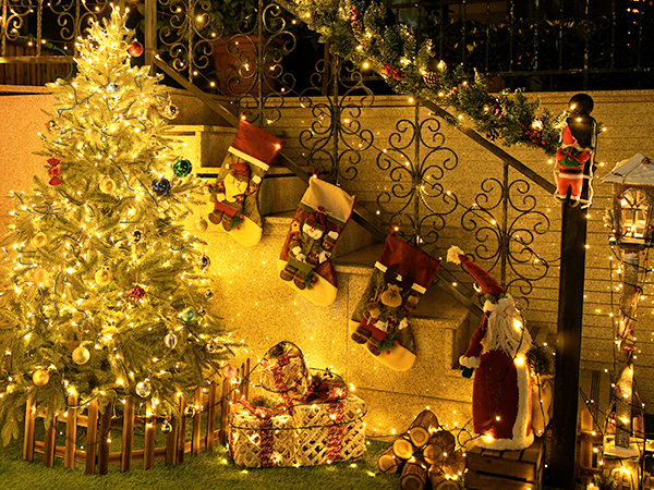 solar christmas lights outdoor