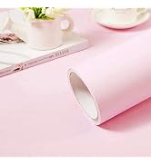 practicalWs Pink Self-Adhesive Wallpaper Film Stick Paper Easy to Apply | Peel And Stick Wallpape...