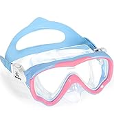 Keary Kids Swim Goggles with Nose Cover Swimming Mask for Kids Youth 5-15, Anti-Fog Kids Pool Wat...