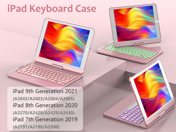 Keyboard Case for iPad 9th/8th/7th Generation