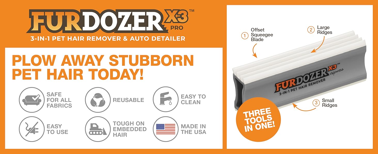FurDozer X3 PRO A+ Content Main Image, Grey