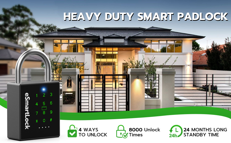 smart padlock with key
