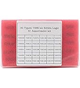 WOWOONE 30 Types 74HCxx Series Logic IC Assortment Kit, Logic Gates, Integrated Circuits Assortme...
