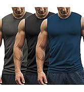 COOFANDY Men's 3 Pack Workout Tank Tops Gym Muscle Tee Bodybuilding Fitness Sleeveless T Shirts