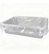 Xsourcer Meat Lug Liners, 12 Pack Disposable LDPE Lug Liners for 4.6 Gallon /50 Pounds Tote Box, ...