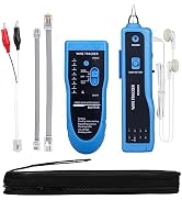 MOOCCI Cable Tracer Ethernet Network Cable Tester RJ45 RJ11 - Wire Toner Tracker CAT5 CAT6 Contin...