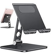 OMOTON Upgraded Adjustable Tablet Stand Holder, Heavy Duty Foldable Portable Monitor Stand, Trave...