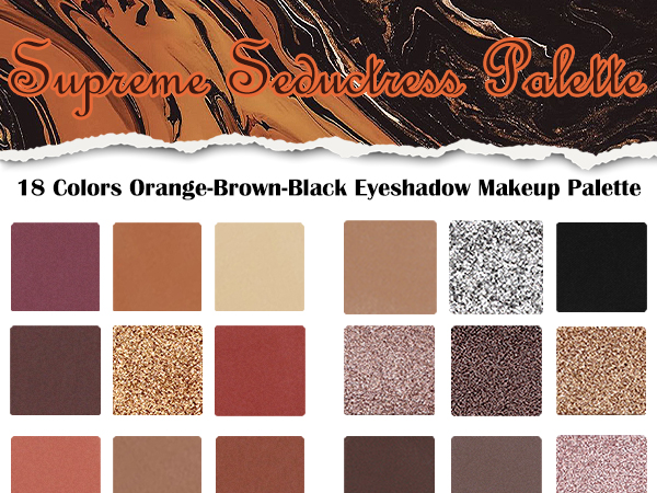 Matte Eyeshadow Palette Pro 18 Colors Pigmented Shimmer Glitter Eye Shadow Palette