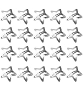 20PCS Pentagram Snap Hair Clips Silver Star Hair Clip Pins Headdress Hair Jewelry Accessories for...