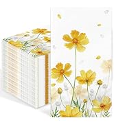 IANFEPH 100 Pcs Floral Paper Napkins 3 Ply Disposable Wildflower Napkins Decorative Dinner Napkin...