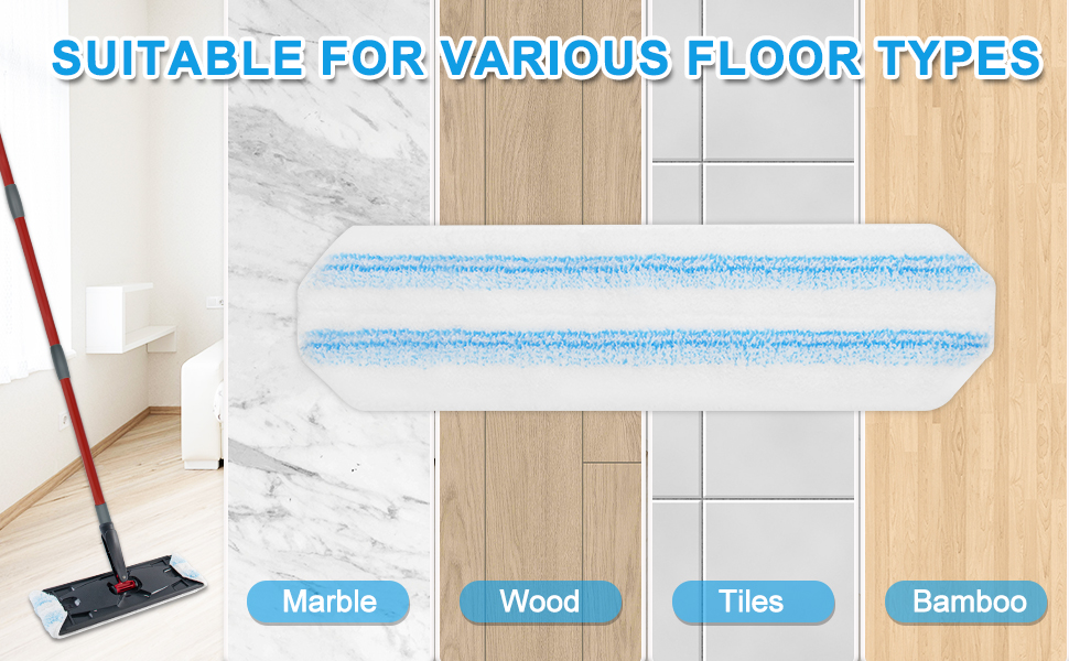 Mop Replacement Pads for O Cedar H2prO Flat Mop System