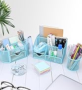 17 in 1 Blue Desk Organizers