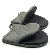 1 Pair Short Oven Mitts, Heat Resistant Silicone Kitchen Mini Oven Mitts for 500°F, Non-Slip Grip...