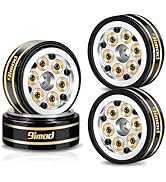 9imod 1.0 Beadlock Wheels with Adjustable Brass Weights for 1/24 1/18 SCX24 AX24 TRX4M FCX24 RC C...
