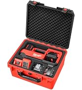 Air Compressor Case for Milwaukee Inflator - Hard Shell Waterproof & Shockproof Box for Milwaukee...