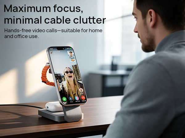 wireless charger stand magnetic iphone apple