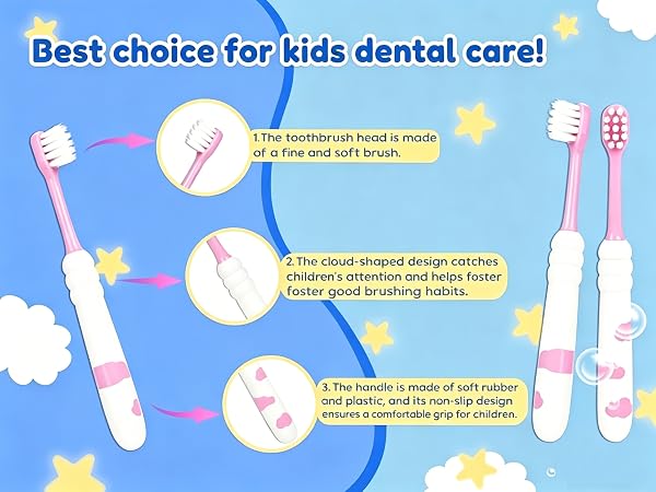 4 Colors Soft Children Toothbrush