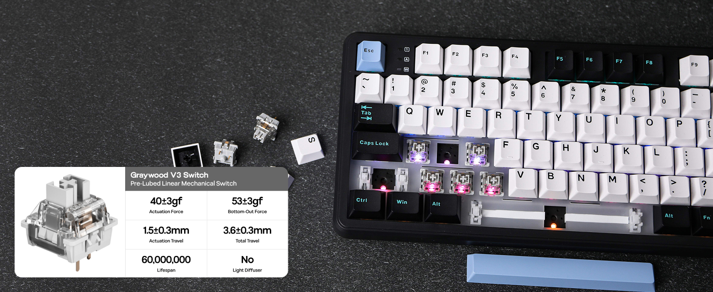 AULA F108 Wireless Gaming Keyboard