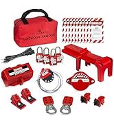 TRADESAFE Professional Lockout Tagout Kit - Loto Locks, Gate Valve Lock, Ball Valve Lockout, Circ...