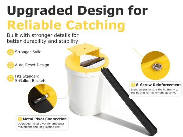 Bucket Mouse Trap Lid