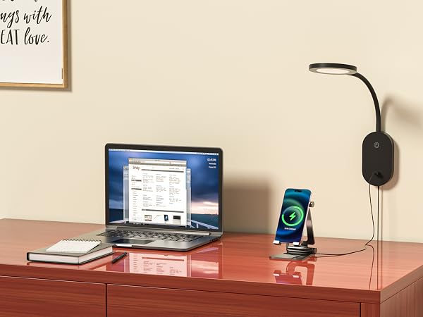 wall lamp with plug in cord