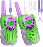 Vvinca Walkie Talkies for Kids Rechargeable, Spider Toys for Ages 3 4 5 6 7 8 9 10 Boys Girls Chr...