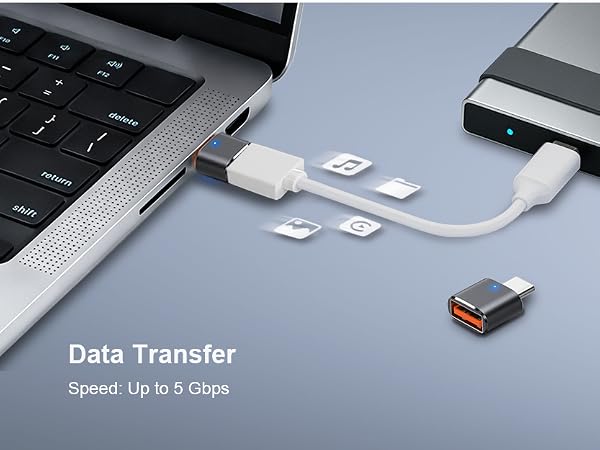 USB C to USB Adapter USB C Male to USB 3.0 Female OTG Adapter