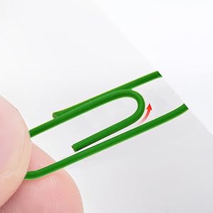 Colored Medium Paper Clips Vinyl Coated