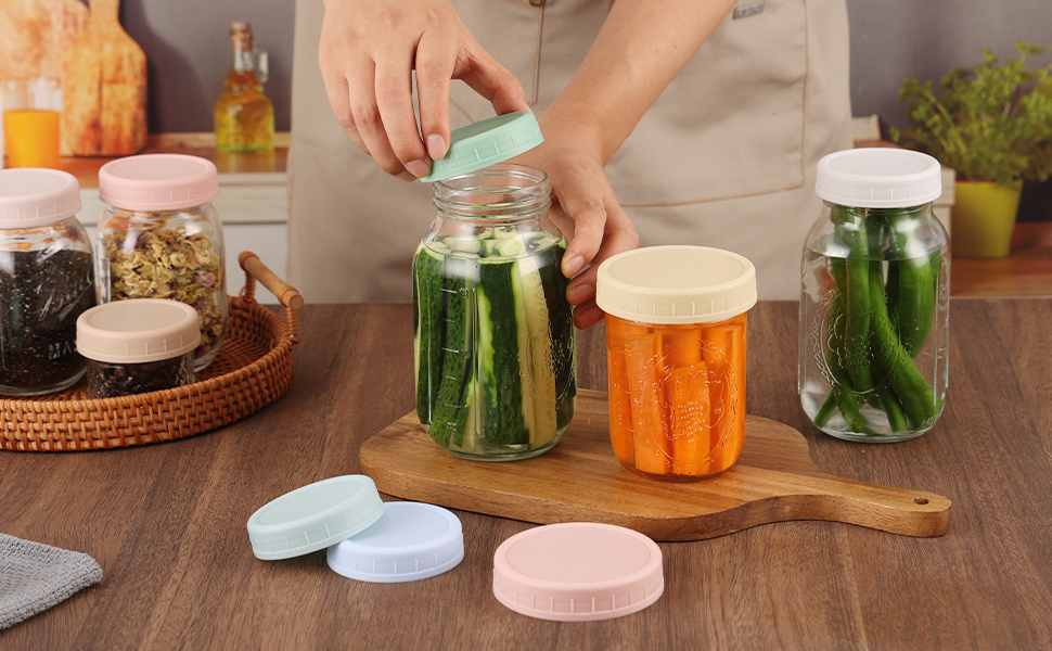 ball jar lids regular mouth;plastic mason jar lids