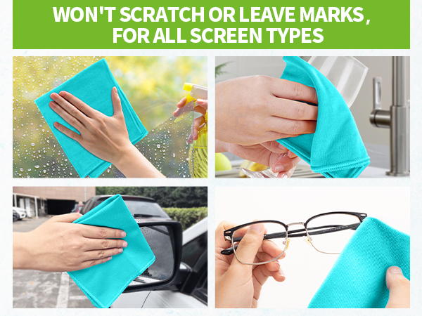 Microfiber Towels for Cars, Windows, Mirrors