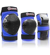 Adult/Kids Knee Pad Elbow Pads Wrist Pads Youth Protective Gear Set for Skateboarding Cycling Ska...