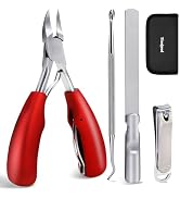 Nail Clippers Set,Toe Nail Clippers for Ingrown & Thick Toenails,Toe Nail Clippers for Thick Nail...