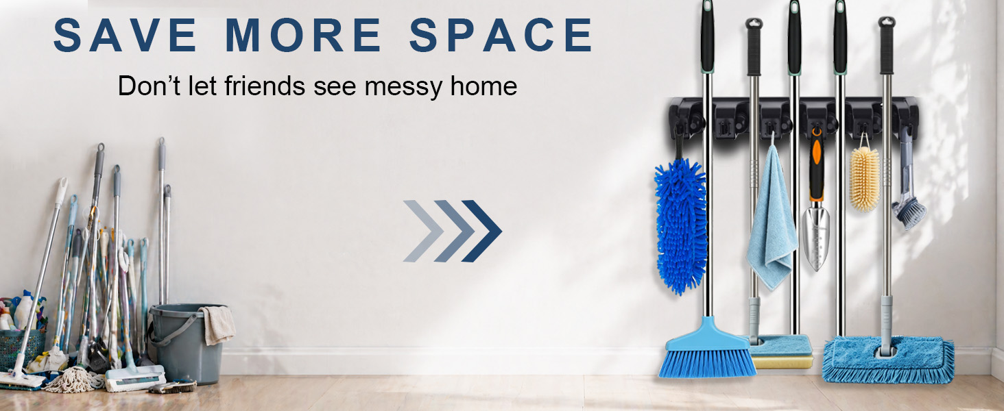 broom holder wall mount