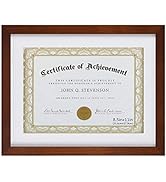 Document Frame Certificate Frames Made of Solid Wood High Definition Glass and Display Diplomas 8...