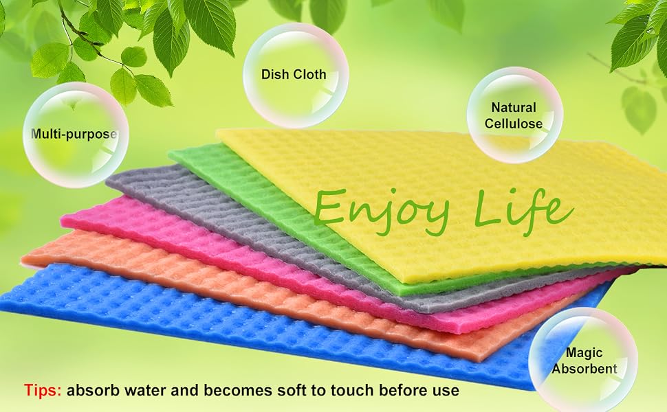 Swedish Dish Clothes for Kitchen Towels Cleaning Sponge Towels Kitchen Clothes Kitchen Towels