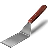 KLAQQED Metal Spatula for Cast Iron Skillet, Grill Spatula Stainless Steel Spatula, Burger Spatul...