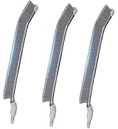 PalNets 3-Pack Flat-Shaped Hard-Bristle Crevice Brush Heads – Replacement for PalNests Crevice Cl...
