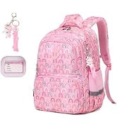 MUSEVOS Kids Backpack, Kawaii Printed Girls Bookbags for Preschool, Lightweight School Backpack f...