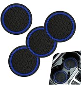 CouTunp 4PCS Car Cup Holder Coasters, 2.76" Non-Slip Silicone Car Coasters, Waterproof Insulated ...