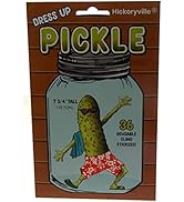 Hickoryville Dress Up Pickle - Reusable Cling Stickers
