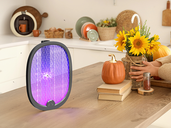 Electric Fly Swatter RECHARGEABLE Bug Zapper Racket