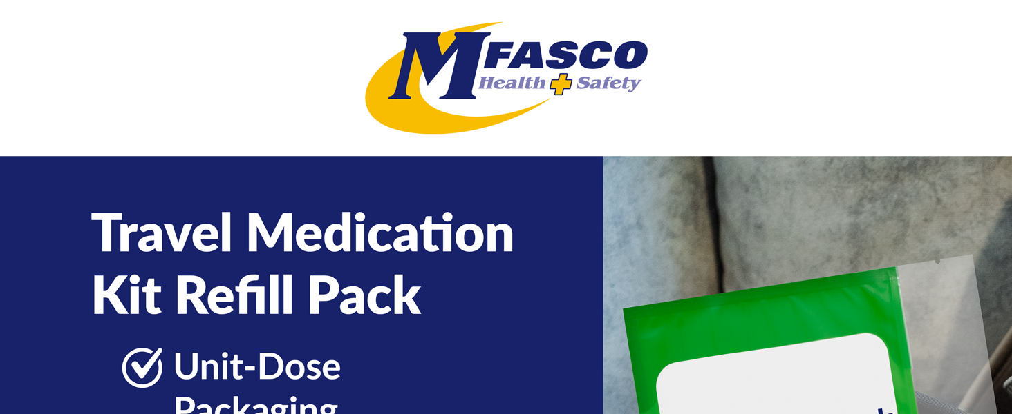 travel medication kit refill pack easy unit dose packaging reorder refill system included