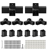 Pergola Kit, Heavy Duty Pergola Brackets for 4"x 4" (Actual 3.5" X 3.5") Lumber,DIY Rust-Proof Ga...