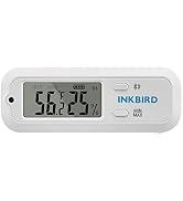 Inkbird Mini Digital Thermometer and Hygrometer, Temperature Humidity Bluetooth Smart Sensor, for...