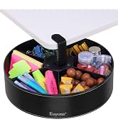 Euyona Under Desk Drawer Storage, Swivel Drawer Organizer Tray with 6 Adjustable Compartments, St...