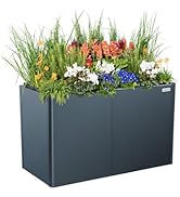 Vego garden 32" Extra Tall Raised Garden Bed, 27" x 53" Modern Raised Garden Beds Kit, Metal Plan...